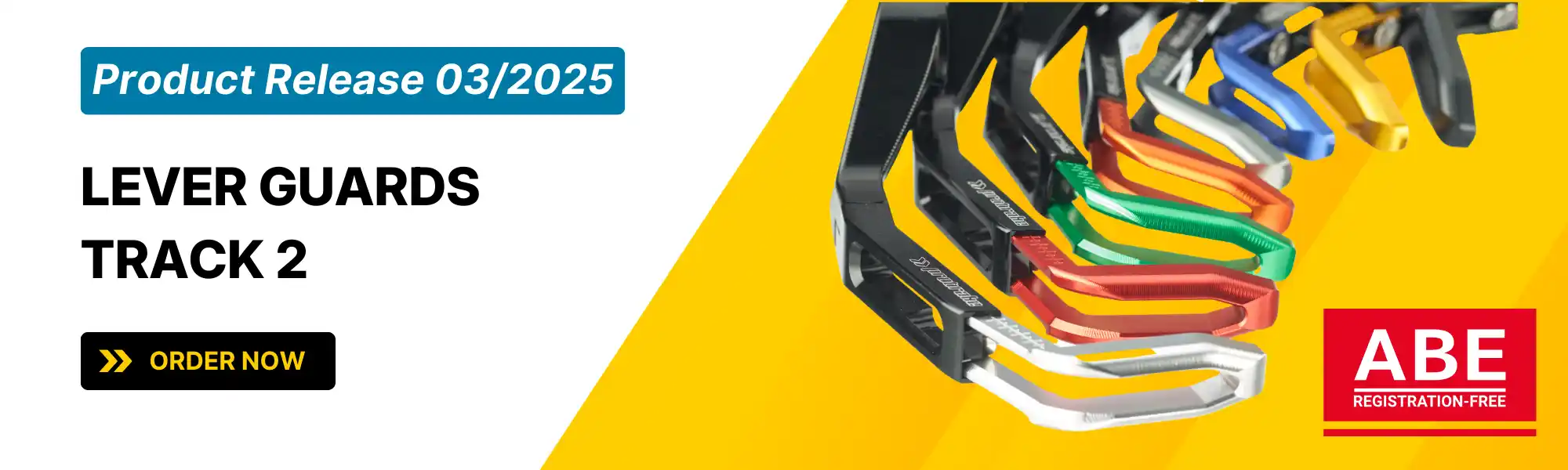 probrake – Motorrad Stahlflexleitungen, Brems-und Kupplungshebel, Bremsscheiben und mehr direkt vom Hersteller | Produkt Release 2025 03 Lever Guards Track 2