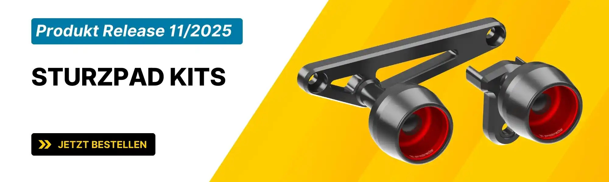 probrake – Motorrad Stahlflexleitungen, Brems-und Kupplungshebel, Bremsscheiben und mehr direkt vom Hersteller | Produkt Release 2025 11 Sturzpad Kits