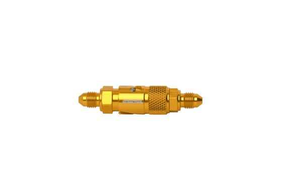 Hydraulic quick-action coupling for brake hose and clutch hose gold