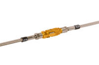 Hydraulic quick-action coupling for brake hose and clutch hose gold