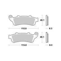 AP Racing brake pads for Honda VFR 800 (02-05) RC46 - Sintered front