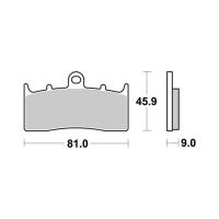 AP Racing brake pads for BMW R 1100 S (04-05) R11S - Sintered front