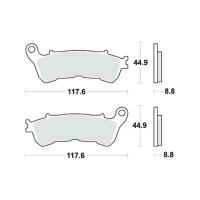AP Racing brake pads for Honda VFR 800 X Crossrunner (11-14) RC60 - Sintered front