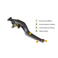 Brake clutch levers SET STAGE for Aprilia RS 125 (06-07) PY