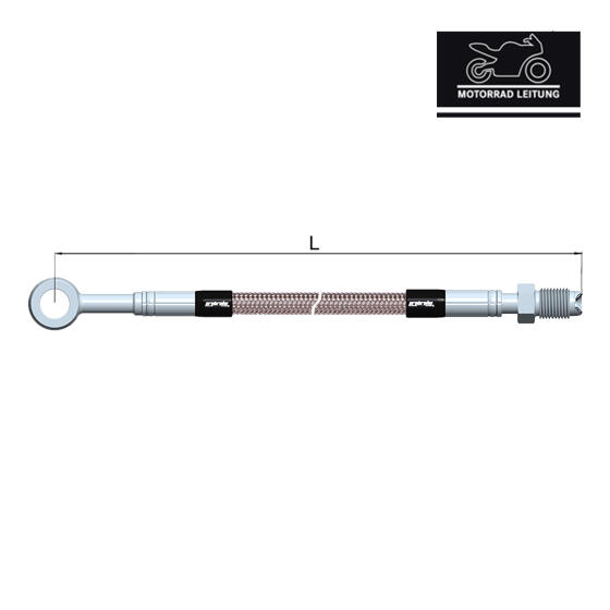 Custom steel braided hose, brake-hose clutch-hose, custom made according to your specifications