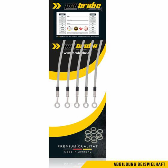 Steel braided brake line for Brixton Cromwell 1200 front + rear (22-) BX1200