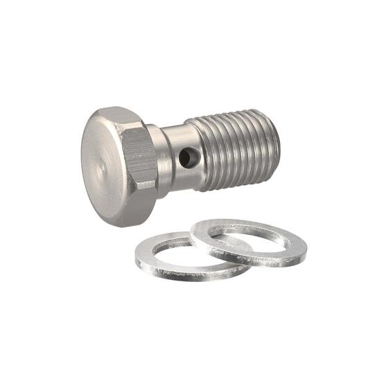 Banjo bolt M10x1.25 stainless steel incl. sealing rings