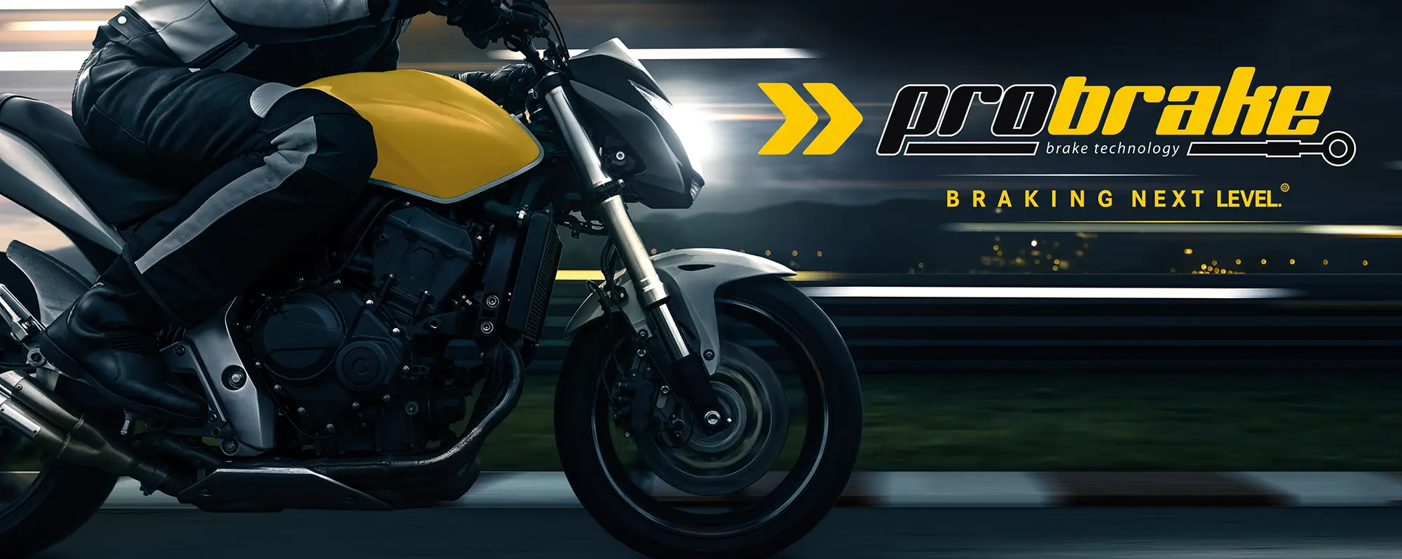 Hintergrundbild Fußbereich Motorrad mit probrake Logo